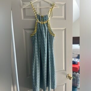 J McLaughlin Ellin M halter dress - blue/green